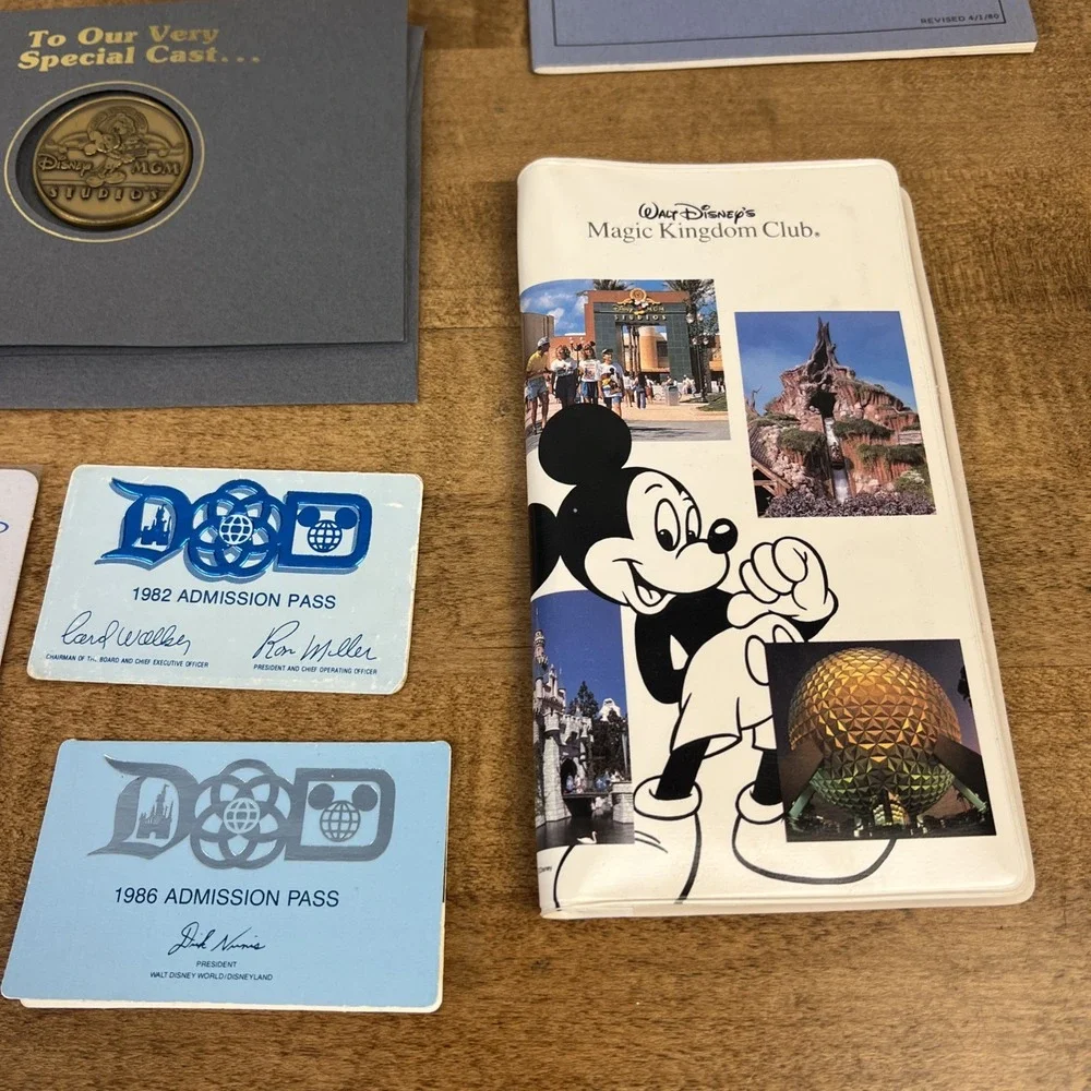 Vintage‎ Disneyland/Disney World Employee Cast Member Admission Pass & More!